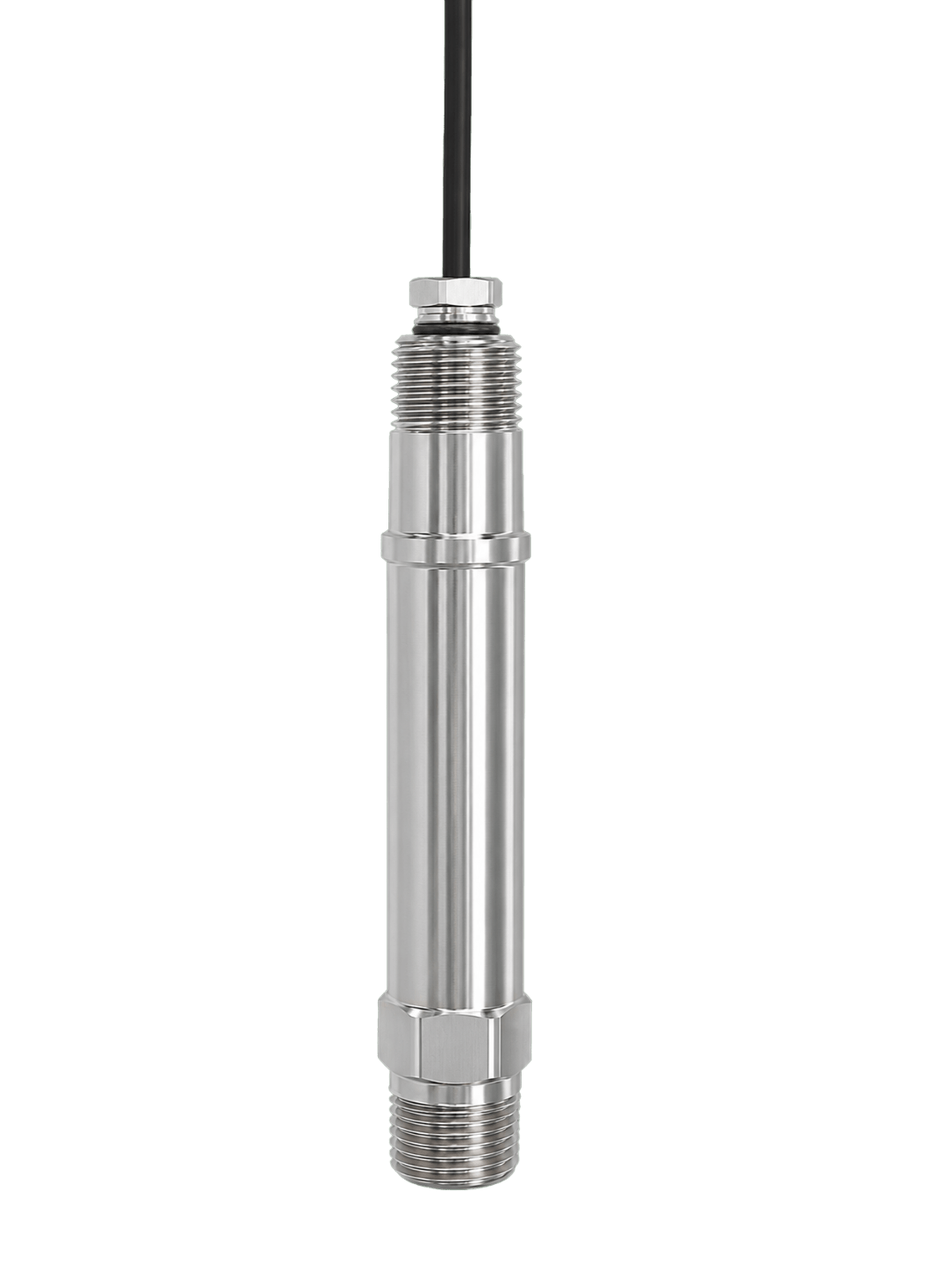 Pressure sensor for high pressure and agressive media